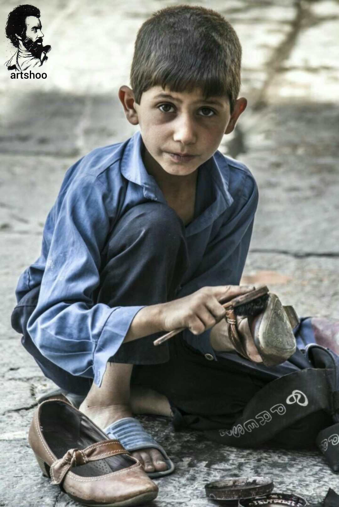 مدل کودک سیاه قلم